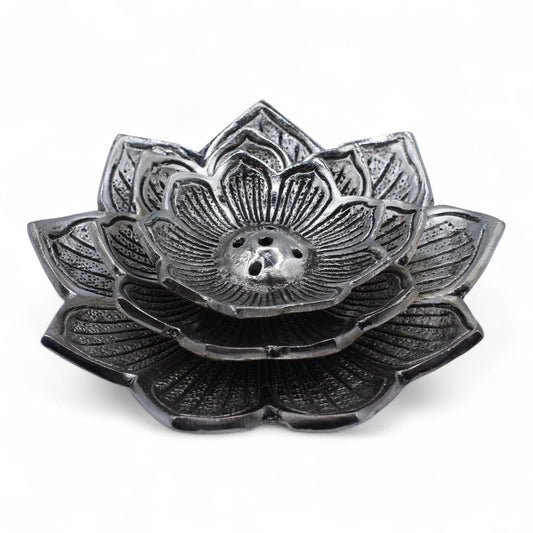 Porte-encens Lotus Aluminium - Purification & Méditation