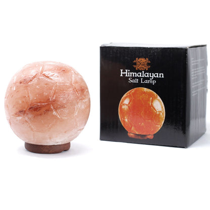 Lampe de sel de l'Himalaya sculptée - Ballon de football