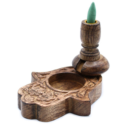 Brûle-Encens Backflow Hamsa Bois de Manguier — Petit