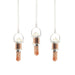Pendule cuivre Cristal de roche et Pierre de soleil
