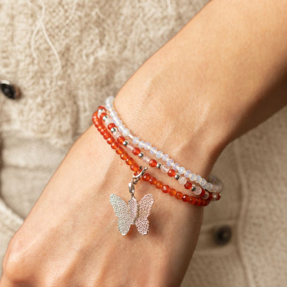 Bracelets Pierre de Lune & Cornaline — Lune de Sang — Lot de 3 - photo 5
