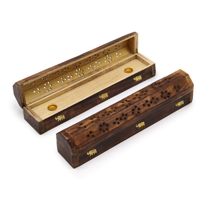 Boîte à Encens Bois de Manguier - Coffret Fumigation