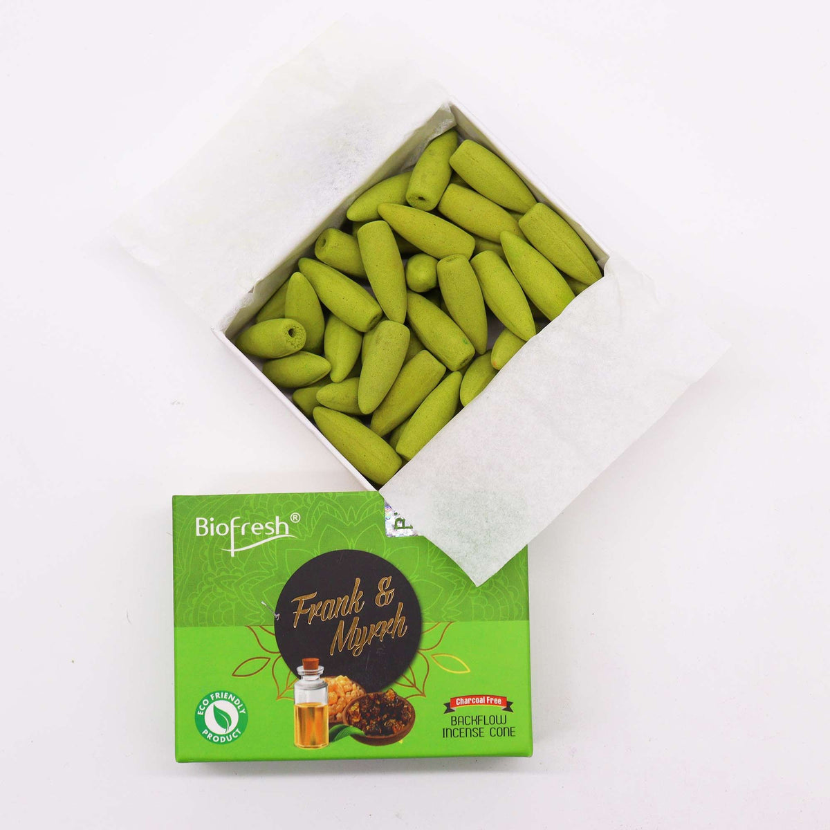 Encens Cônes Refoulants Oliban & Myrrhe - 40 Cônes Bio – photo 3