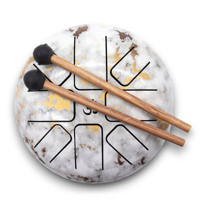 Med Steel Tongue Happy Drums Marble - 17x13cm