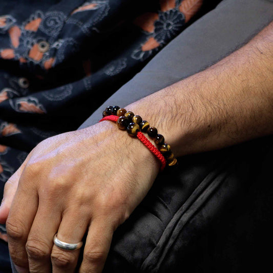 Bracelet double énergie - Œil de Tigre