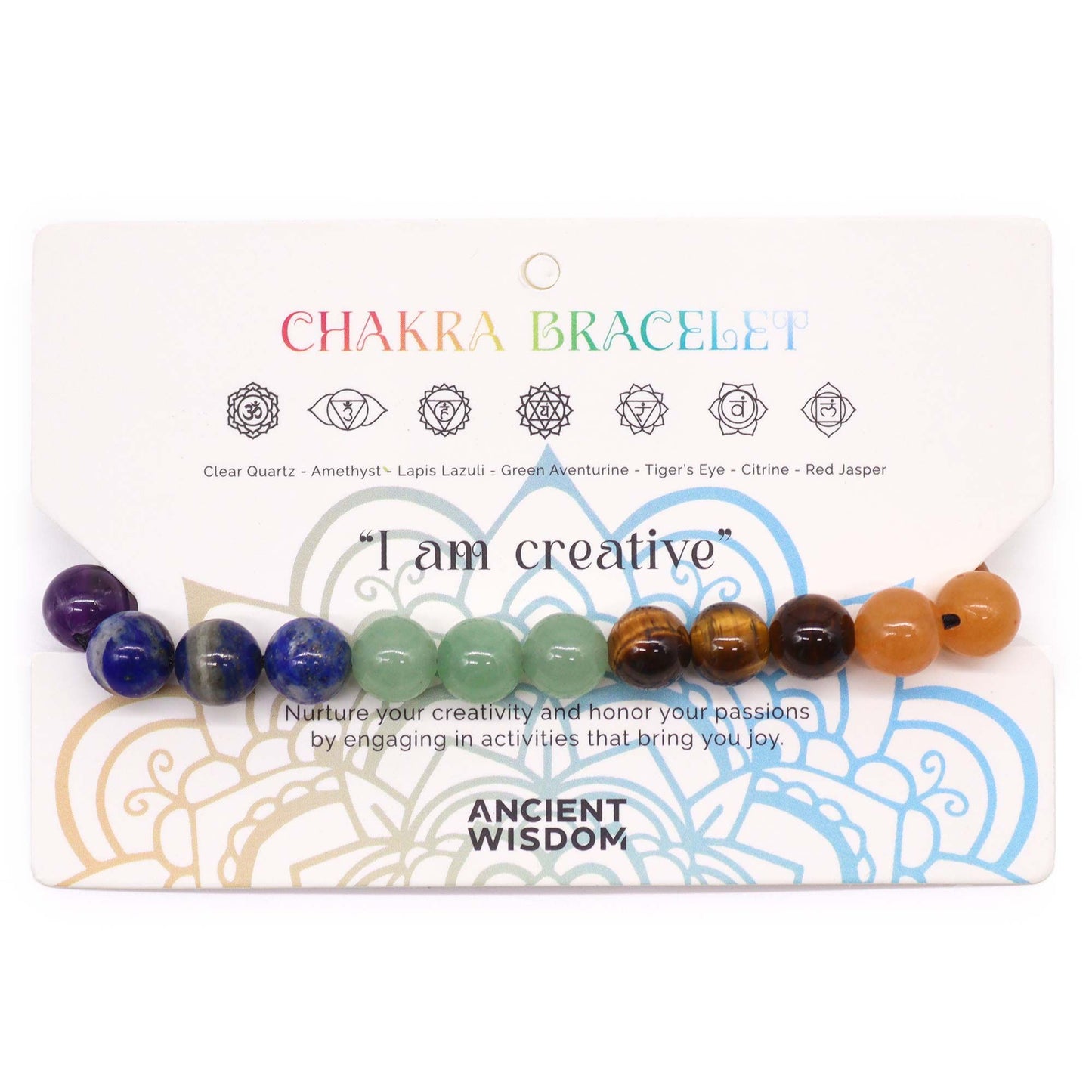 Bracelet 7 Chakras - Quartz Améthyste Créativité – photo 2