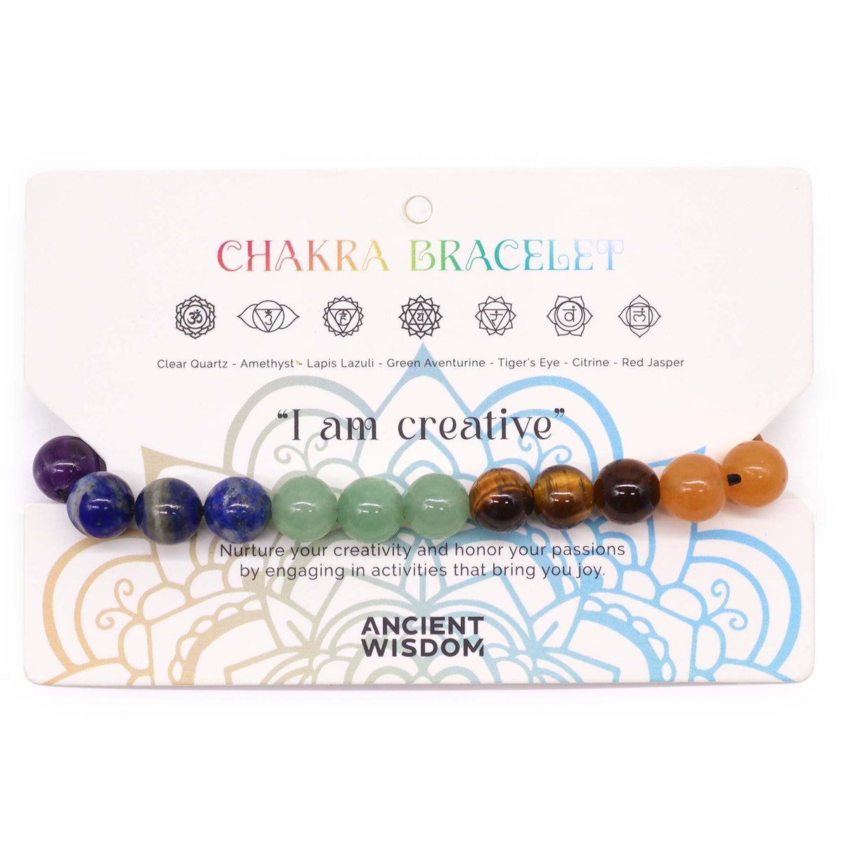 Bracelet 7 Chakras - Quartz Améthyste Créativité – photo 2