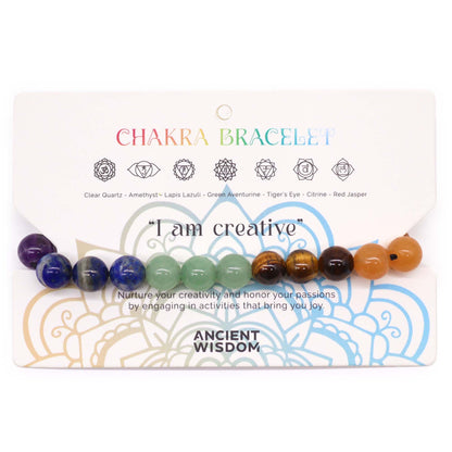 Bracelet 7 Chakras - Quartz Améthyste Créativité – photo 2