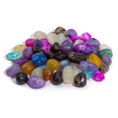 Agate Mixte 7 Couleurs — Lot 1kg (~70 pierres)