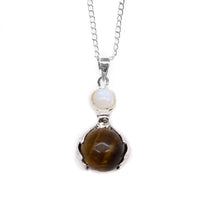 Gemstone Healing Hands Pendant - Tiger Eye - photo 2