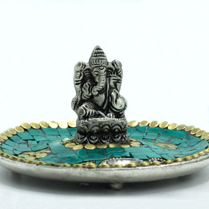 Porte-Encens Ganesh Tibétain - Cônes & Bâtons 11cm – photo 3