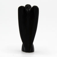 Hand Carved Gemstone Angel - Black Agate - photo 2