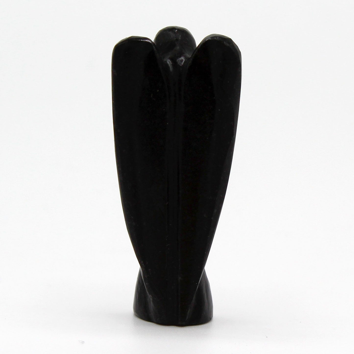 Hand Carved Gemstone Angel - Black Agate - photo 2