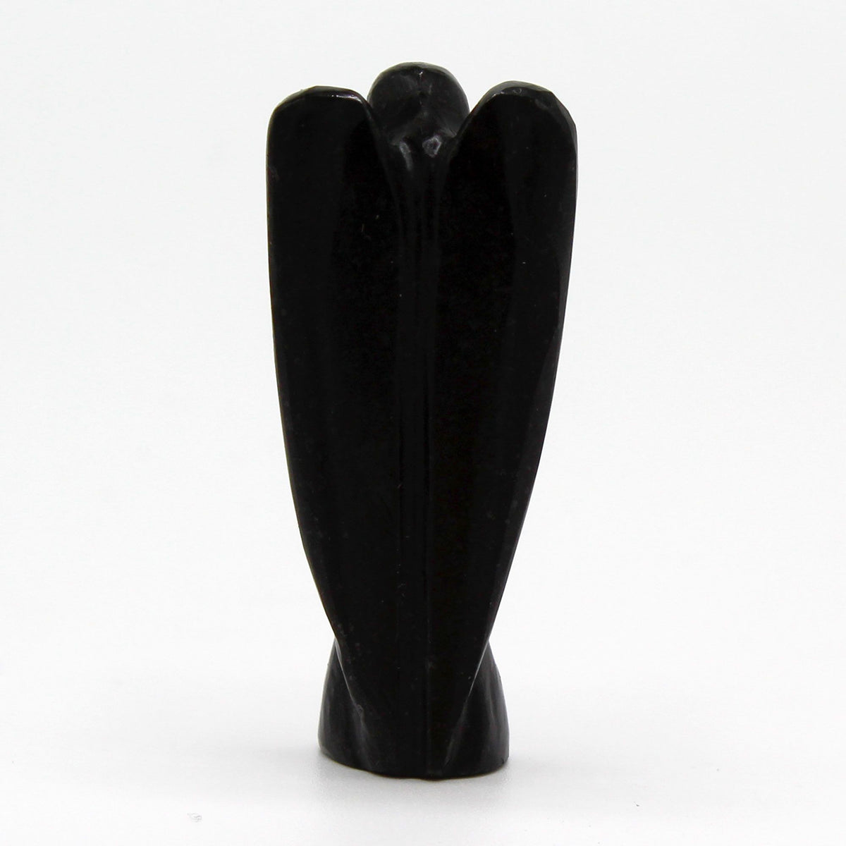 Hand Carved Gemstone Angel - Black Agate - photo 2