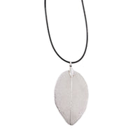 Collier Feuille Argentée - Vraie Feuille Naturelle Unique – photo 3