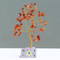 Carnelian Gemstone Tree - 80 Stones