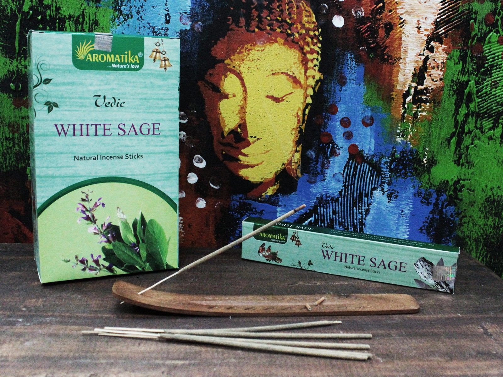 Encens Sauge Blanche Vedic - Purification & Méditation – photo 2