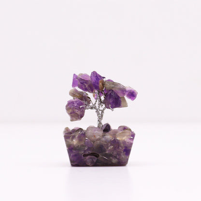 Mini Arbre Améthyste sur Base Orgonite - Lithothérapie – photo 3