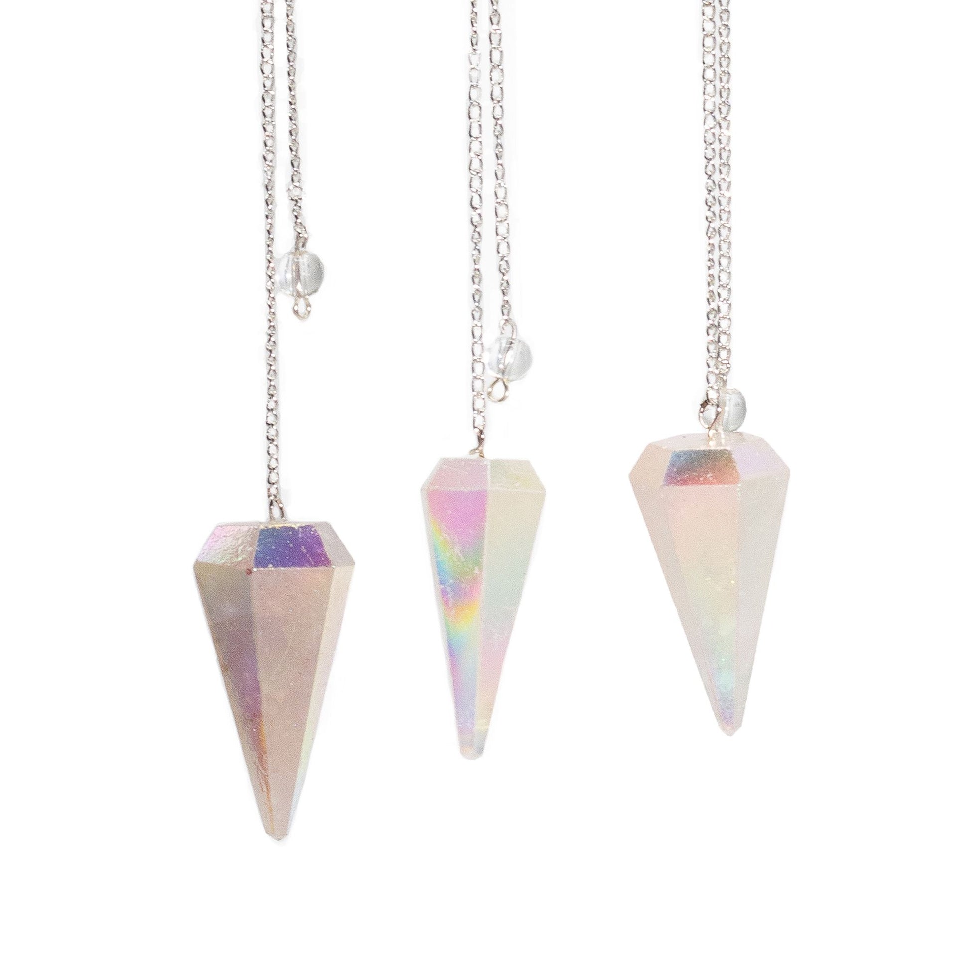Pendule 6 Faces Quartz Aurora Angel White 4cm – photo 3