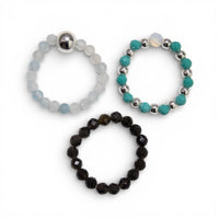 Nymph Spirit Gemstone Ring Set - Endless Ocean