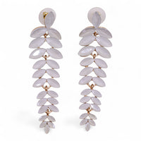Boucles d'Oreilles Longues Perle Verre Vintage - Dormeuses Élégantes – photo 6