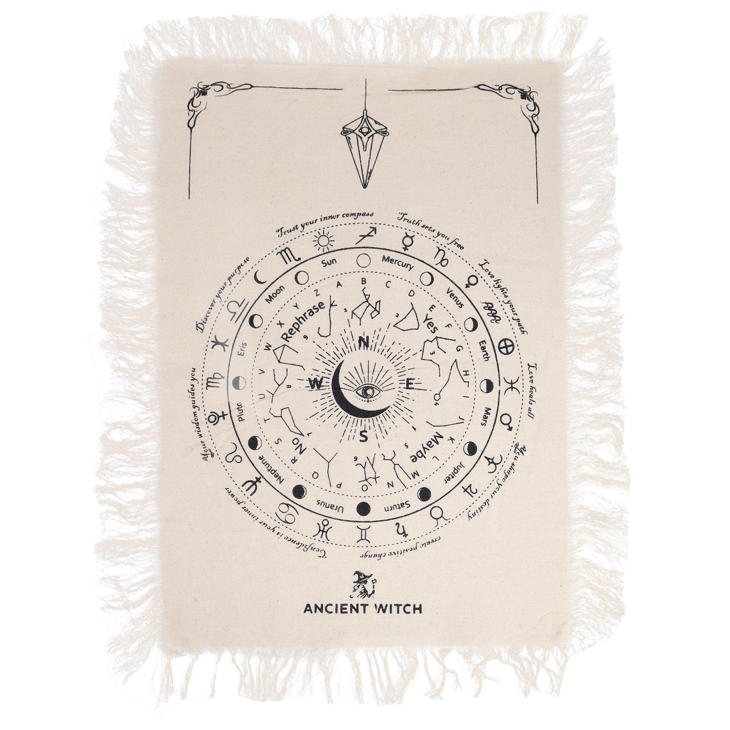 Tapis de Pendule Œil Omniscient — Sorcière Antique
