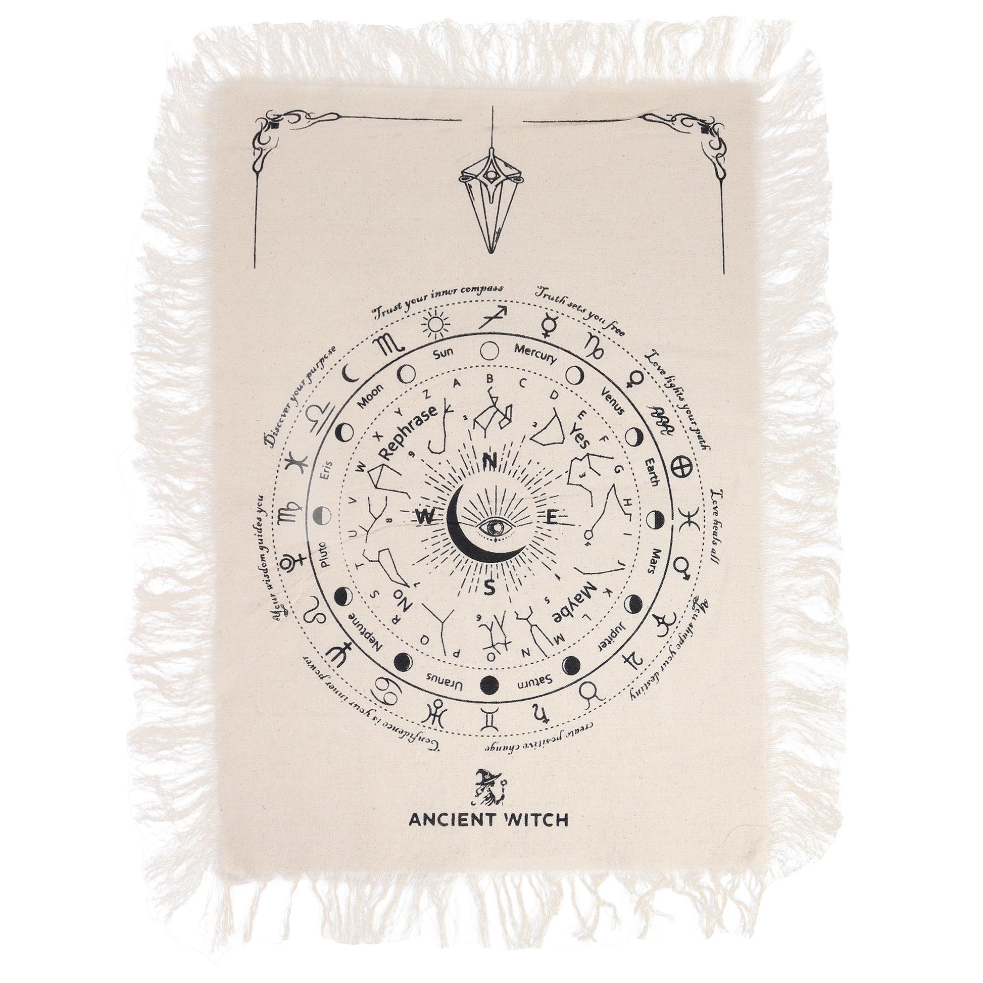 Tapis de Pendule Œil Omniscient — Sorcière Antique