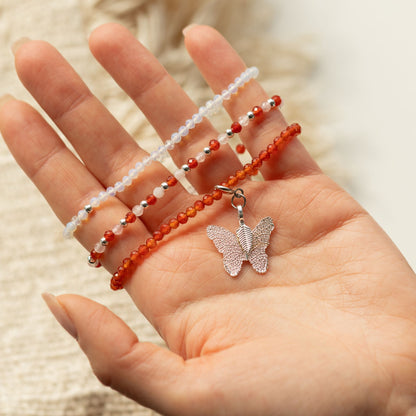 Bracelets Pierre de Lune & Cornaline — Lune de Sang — Lot de 3 - photo 6