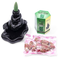 Masala Backflow Incense pack of 10 - Aloe Vera