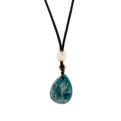 Pendentif sur cordon - Goutte - Howlite - photo 2