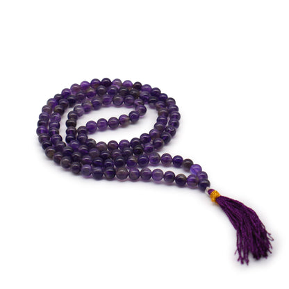 Mala bouddhiste 108 perles - Améthyste - photo 2