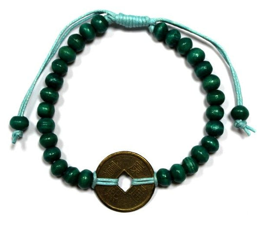 Bracelet Bali Feng Shui porte-bonheur - green