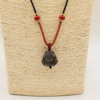 Figurine Bouddha en Obsidienne - photo 3