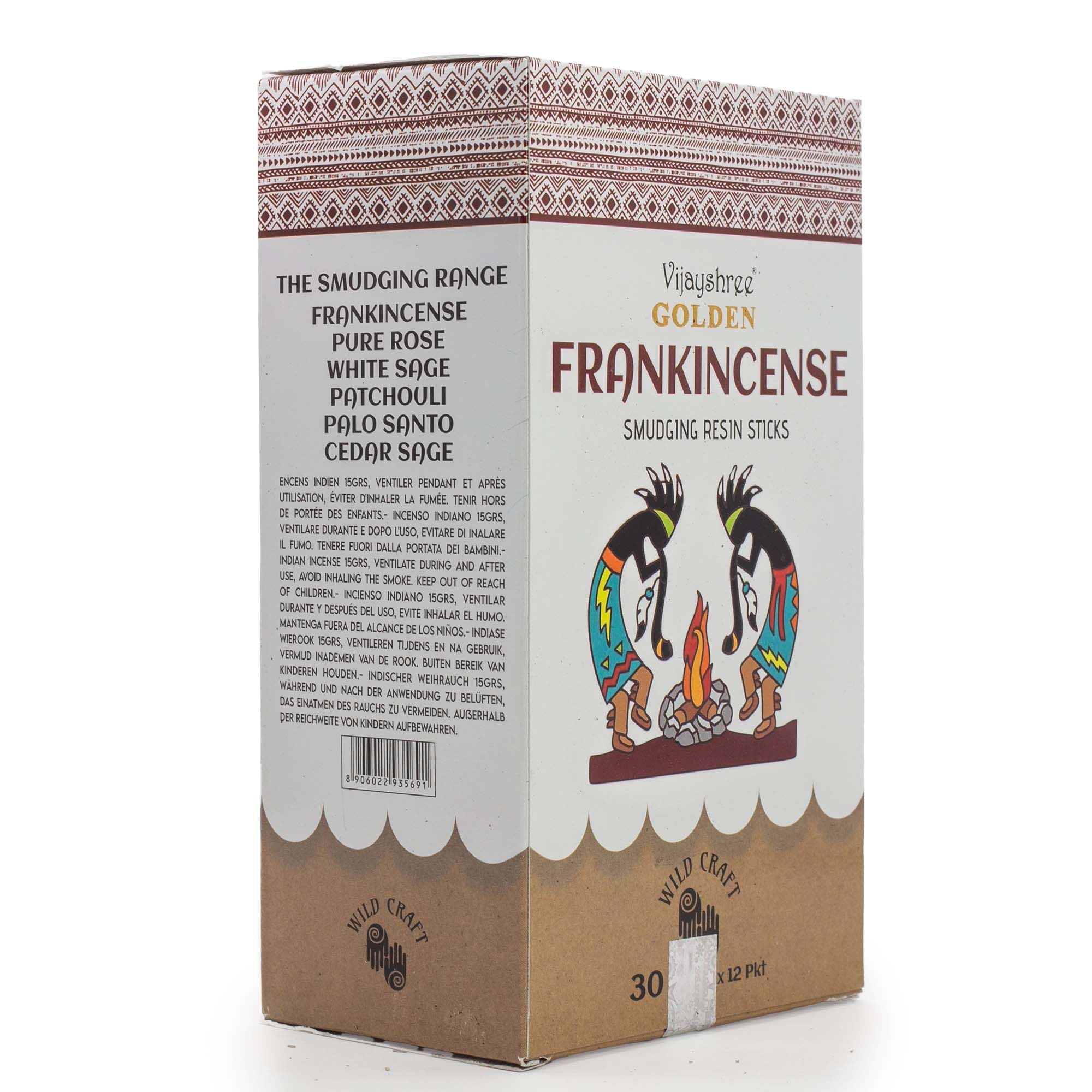 30g Golden Frankincense Smudging Resin Sticks (6s)