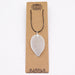 Collier Feuille Argentée - Vraie Feuille Naturelle Unique