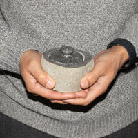 Pot en Riverstone Naturel — Couvercle Pierre 9×7cm – photo 8