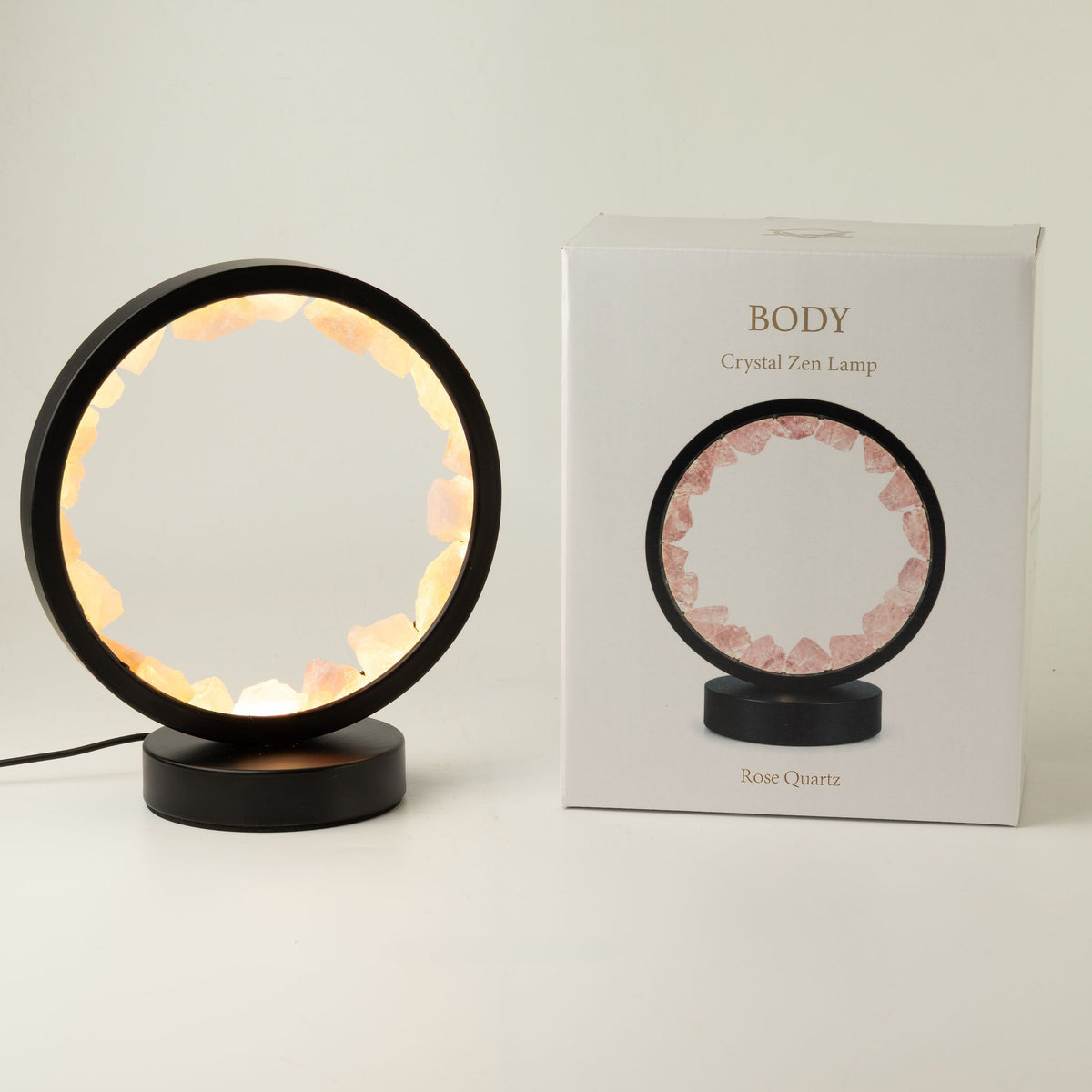 Lampe Halo Quartz Rose — Corps Zen - photo 5