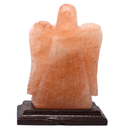 Lampe de sel de l'Himalaya sculptée Ange