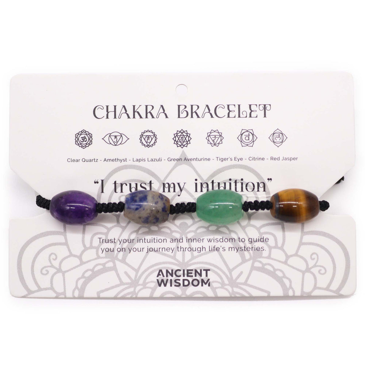 Bracelet 7 Chakras - Quartz Améthyste Lapis Lazuli – photo 2