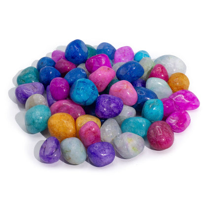 Bulk Crackle Quartz Traité Mixte - 1kg (env. 70 pierres)