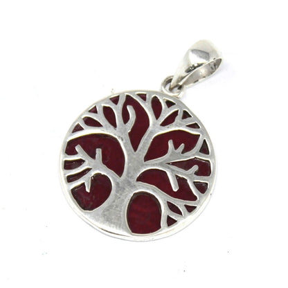 Pendentif Arbre de Vie Argent 22mm - Effet Corail & Protection – photo 4