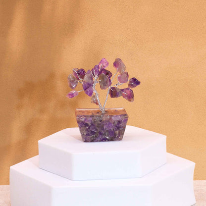 Mini Arbre Améthyste sur Base Orgonite - Lithothérapie – photo 2
