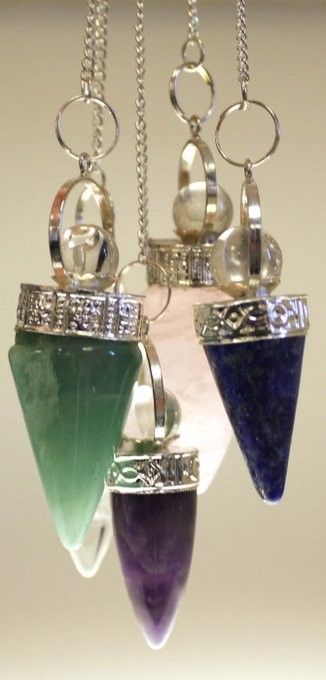 Pendule Divinatoire Cristal & Argent - Radiesthésie - photo 2