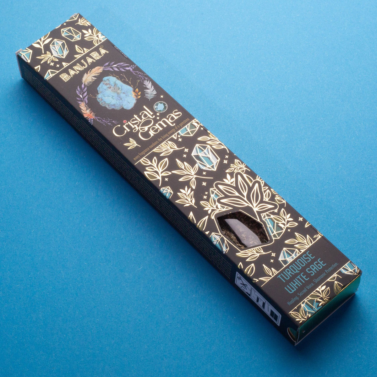 Encens Banjara Cristal Gemas — Turquoise Sauge Blanche - photo 5