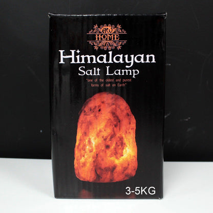 Lampe de sel de l'Himalaya avec socle - env. 3-5 kg