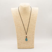 Pendentif sur cordon - Goutte - Howlite - photo 3
