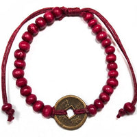 Bracelet Bali Feng Shui porte-bonheur - red