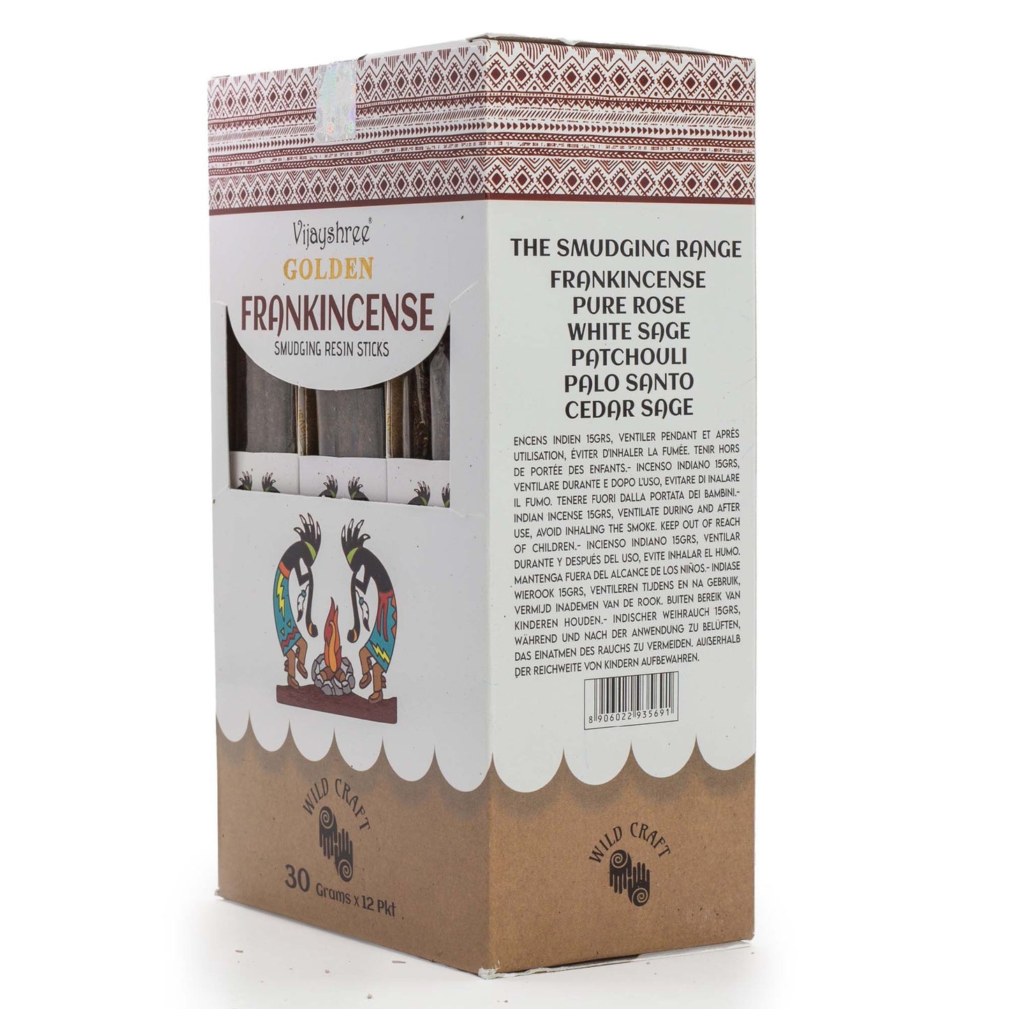 30g Golden Frankincense Smudging Resin Sticks (6s)