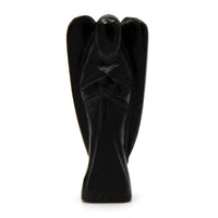 Hand Carved Gemstone Angel - Black Agate - photo 4