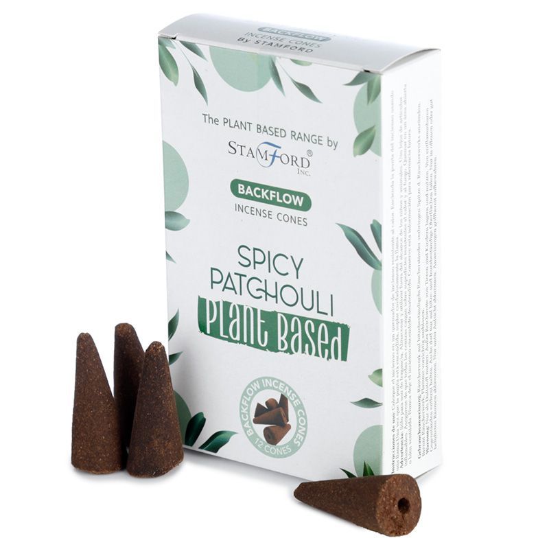 Cônes d'Encens Backflow Patchouli - Fumée Cascade 12 Pcs